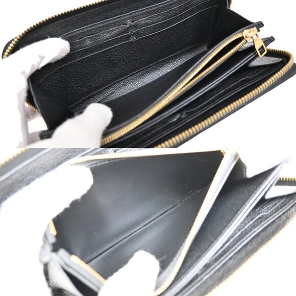 LOUIS VUITTON LV Zippy Long Wallet Monogram Empreinte Balck M93435 76KB293 - Picture 10 of 13